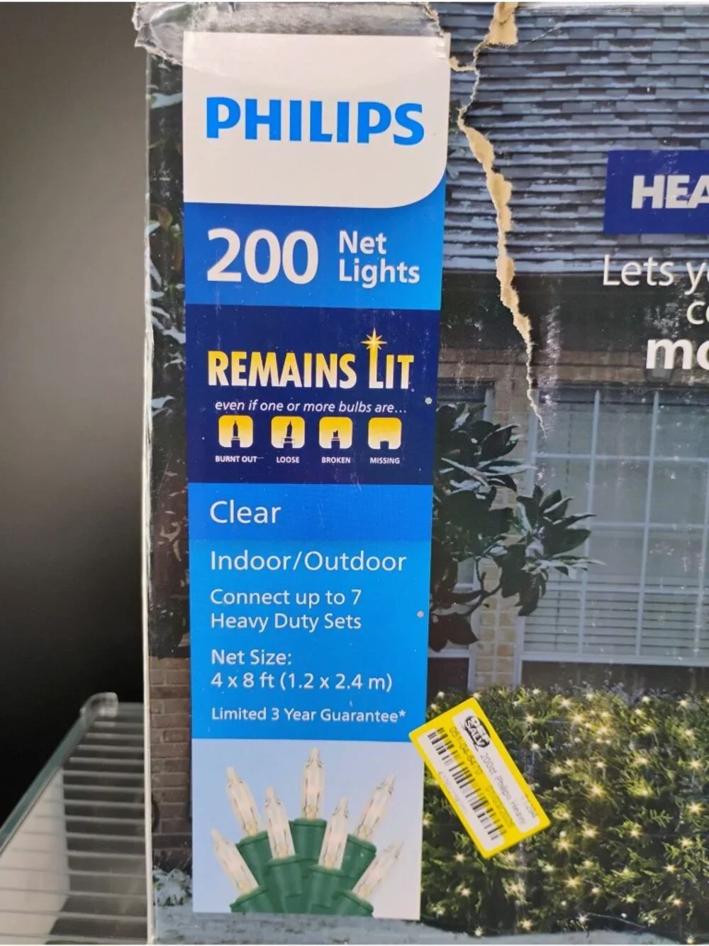Philips 200 Clear Net Lights Indoor/Outdoor Heavy Duty 4x8 Ft. Holiday Lighting